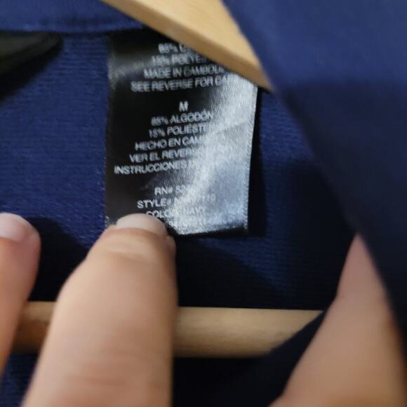 Norma Kamali Navy Blue Classic‎ Utility Dispatch Button Up Jacket Womens M - Picture 4 of 12